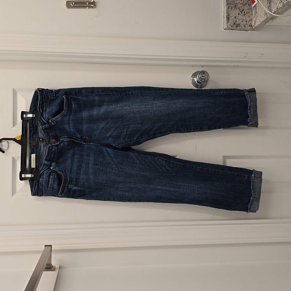 Women's KUT from the kloth,Amy crop straight leg,  blue,pre-owned Sz 10